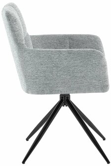 Eetkamerstoel Janoh Stof, Grijs