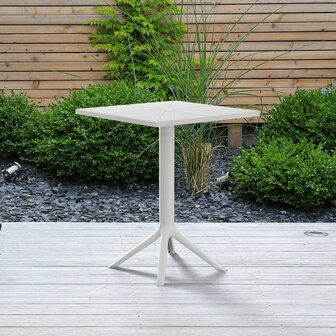 Tafel Navelu 60x60 cm, Wit