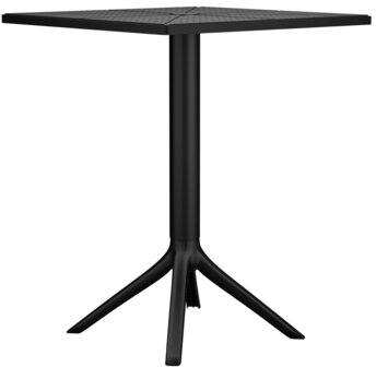 Tafel Navelu 60x60 cm, Zwart