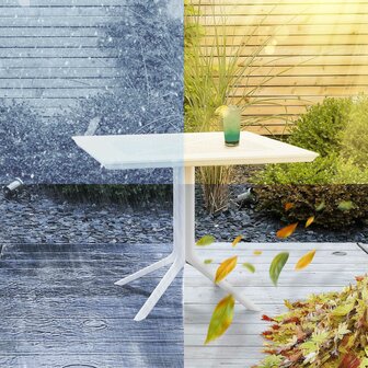 Tafel Lanvel 80x80 cm, Wit