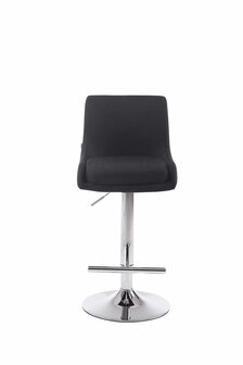 Barstoel Cleb Stof C, Zwart