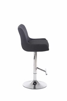 Barstoel Cleb Stof C, Zwart