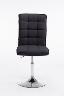 Eetkamerstoel Pikeng V2 Stof, Zwart