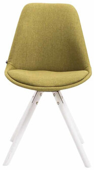 Set van 4 stoelen Teulouso Stof Rond wit, Groen