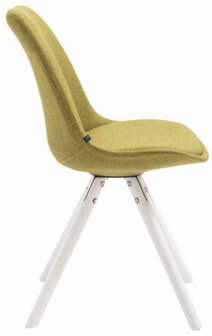 Set van 4 stoelen Teulouso Stof Rond wit, Groen