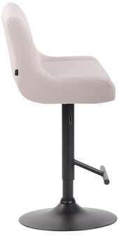 Barstoel Cleb Kunstleer zwart, Wit