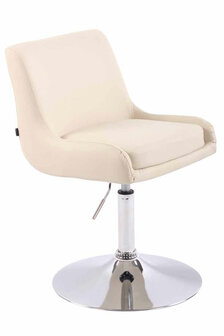 Ligstoel Cleb Kunstleer, Creme