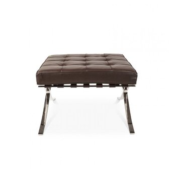Barcelona Hocker Donkerbruin