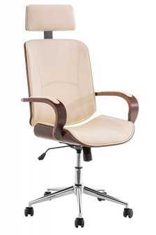 Moderne Bureaustoel - Trendy Bureaustoel Suus Creme 