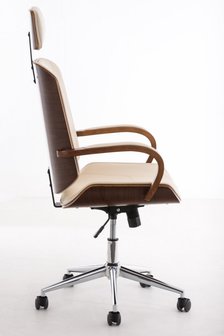 Moderne Bureaustoel - Trendy Bureaustoel Suus Creme 