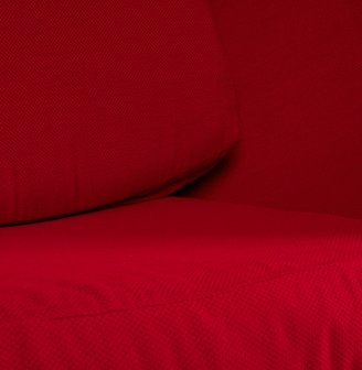 Fauteuil Valerie (Egg Chair / Ei Stoel) Zwart/Rood
