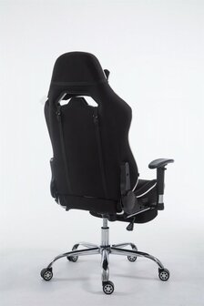 Gaming Stoel Rico Wit Stof met Voetsteun