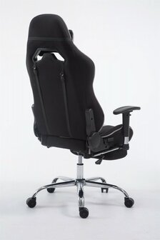Gaming Stoel Rico Grijs Stof met Voetsteun