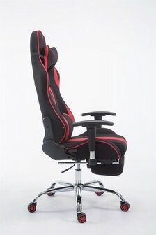 Gaming Stoel Rico Rood Stof met Voetsteun