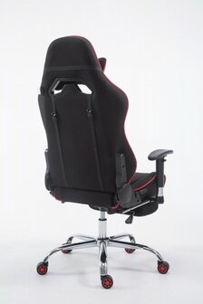 Gaming Stoel Rico Rood Stof met Voetsteun