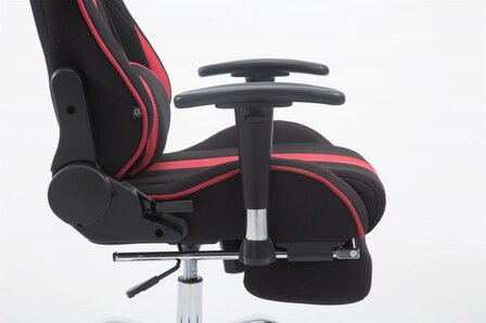 Gaming Stoel Rico Rood Stof met Voetsteun