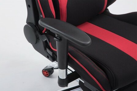 Gaming Stoel Rico Rood Stof met Voetsteun