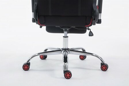 Gaming Stoel Rico Rood Stof met Voetsteun