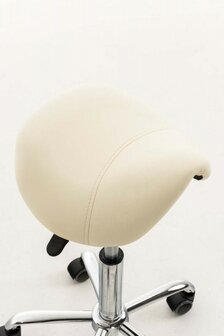 Ergonomische zadelkruk Jacey Creme