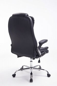 Bureaustoel Avery Zwart-Leer-Comfortabel zitten