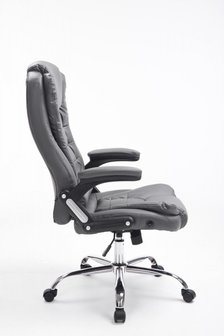 Bureaustoel Avery Grijs-Leer-Comfortabel zitten