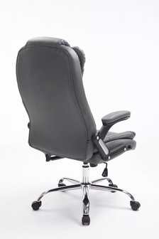 Bureaustoel Avery Grijs-Leer-Comfortabel zitten