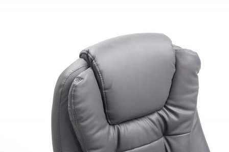 Bureaustoel Avery Grijs-Leer-Comfortabel zitten