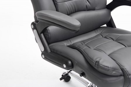 Bureaustoel Avery Grijs-Leer-Comfortabel zitten