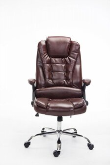 Bureaustoel Avery Bordeaux Rood-Leer-Comfortabel zitten