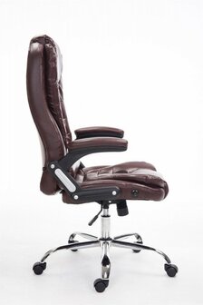 Bureaustoel Avery Bordeaux Rood-Leer-Comfortabel zitten