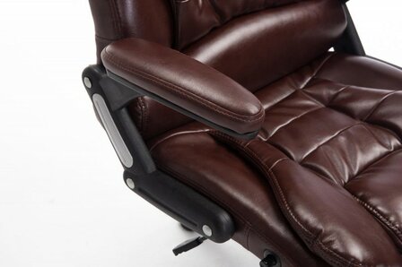 Bureaustoel Avery Bordeaux Rood-Leer-Comfortabel zitten