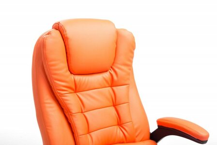 Bureaustoel Avery Oranje-Leer-Comfortabel zitten