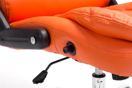 Bureaustoel Avery Oranje-Leer-Comfortabel zitten
