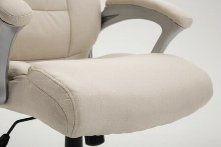Bureaustoel Bowie Stof Creme