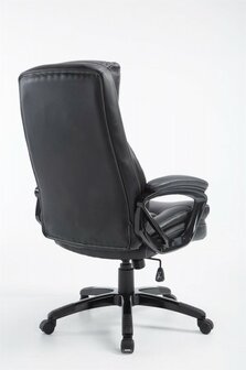 Bureaustoel Ela Zwart-Ideaal voor lange en zware personen