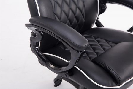 Gaming Stoel Enzo Zwart (brede zitting - zware belasting)