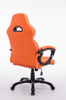Gaming Stoel Enzo Oranje (brede zitting - zware belasting)