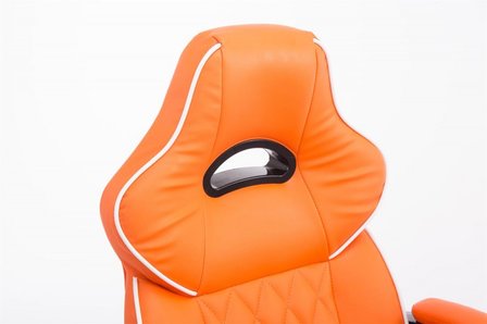 Gaming Stoel Enzo Oranje (brede zitting - zware belasting)