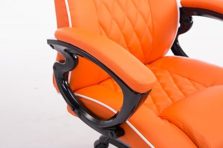 Gaming Stoel Enzo Oranje (brede zitting - zware belasting)