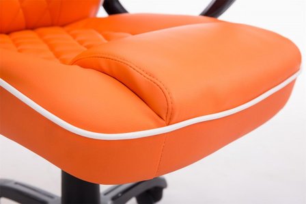 Gaming Stoel Enzo Oranje (brede zitting - zware belasting)