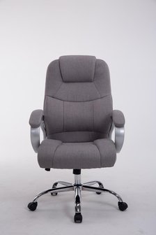 Bureaustoel Marrit Stof Grijs (extra brede bureaustoel - brede zitting - zware belasting) 