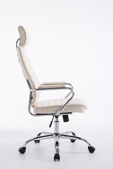 Bureaustoel Romsaya Stof Creme - Comfortabel