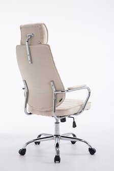 Bureaustoel Romsaya Stof Creme - Comfortabel