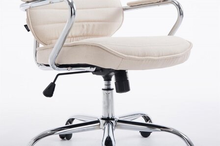 Bureaustoel Romsaya Stof Creme - Comfortabel