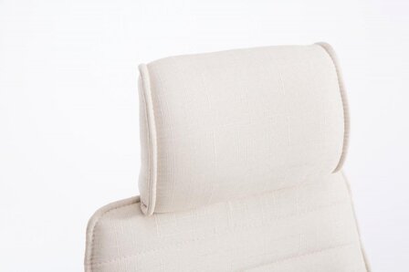 Bureaustoel Romsaya Stof Creme - Comfortabel