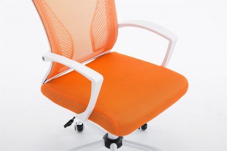 Bureaustoel Claartje Oranje-Netbekleding-Modern-Trendy