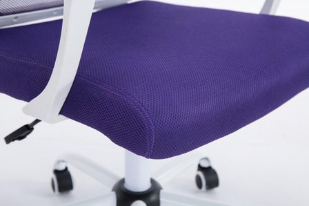 Bureaustoel Claartje Paars-Netbekleding-Modern-Trendy