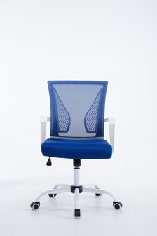 Bureaustoel Claartje Blauw-Netbekleding-Modern-Trendy