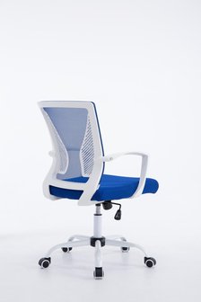 Bureaustoel Claartje Blauw-Netbekleding-Modern-Trendy