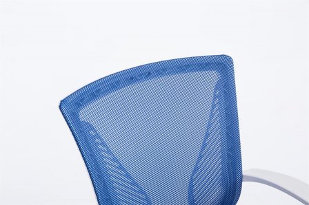 Bureaustoel Claartje Blauw-Netbekleding-Modern-Trendy